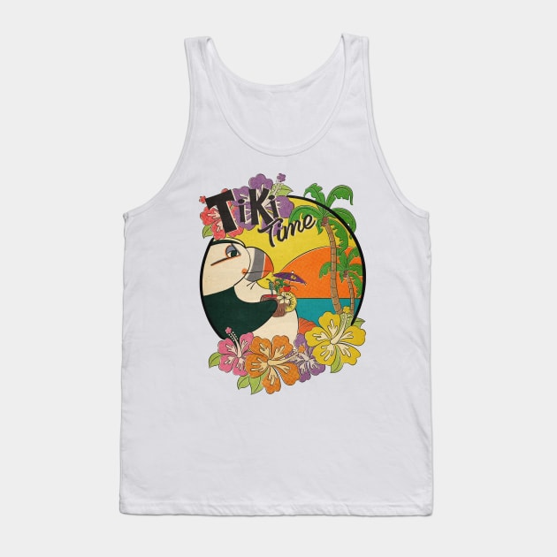 Tiki Time Puffin! Tank Top by ArtsofAll